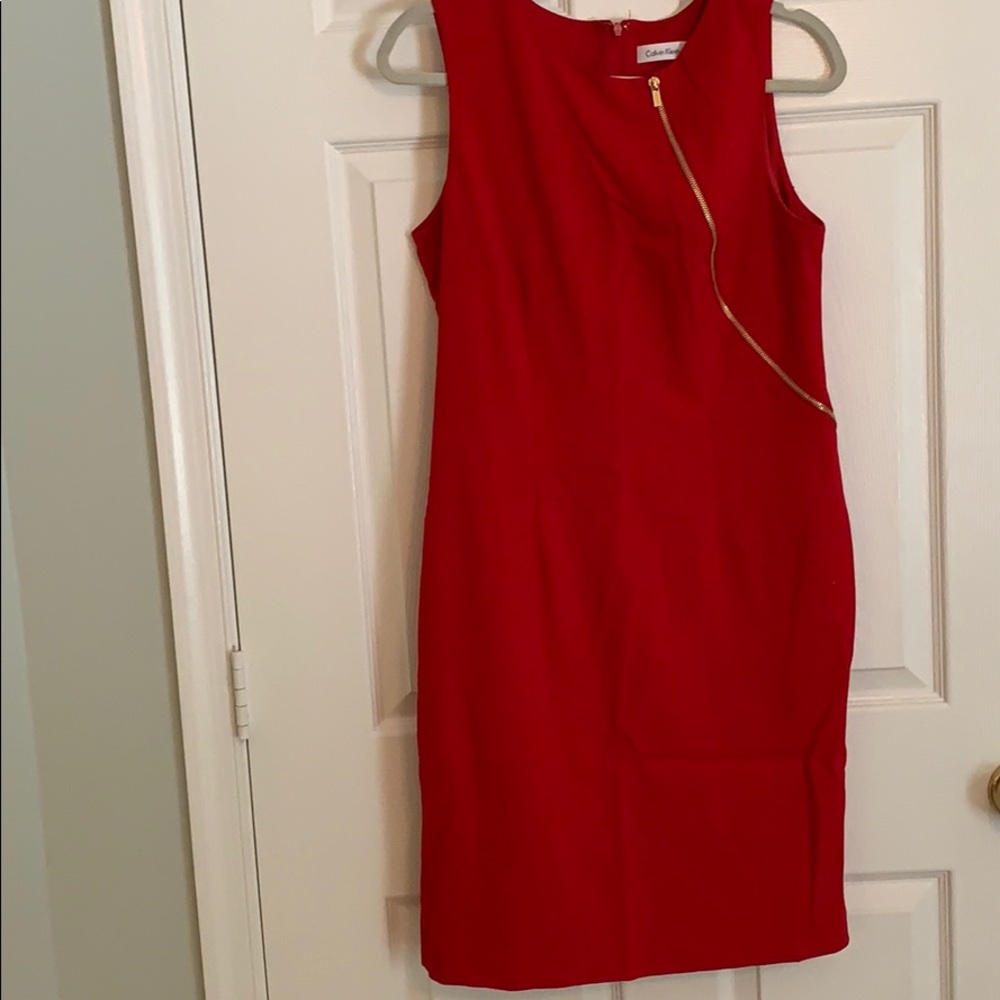 Sexy red cocktail dress